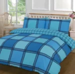 Teal logan duvet set
