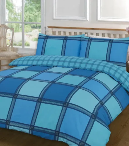 Teal logan duvet set