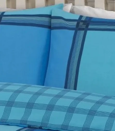 Teal logan duvet set