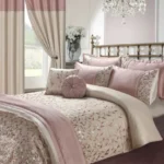 Marie Embroidery Duvet set - Pink