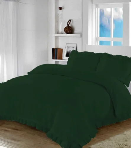 Santiago Frilled Forest Green
