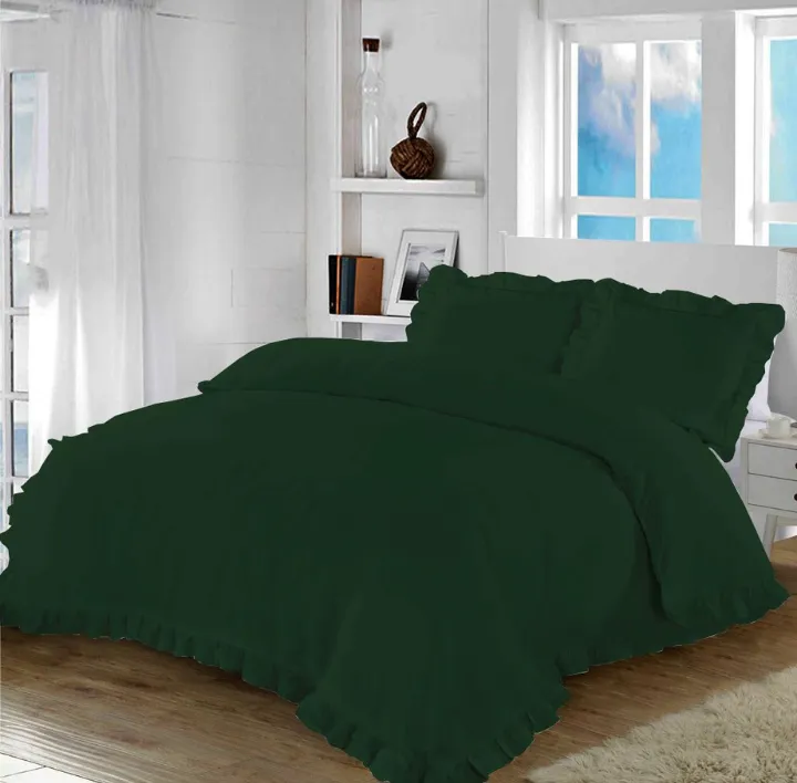 Santiago Frilled Forest Green
