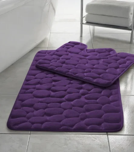 Plum Pebble bath set