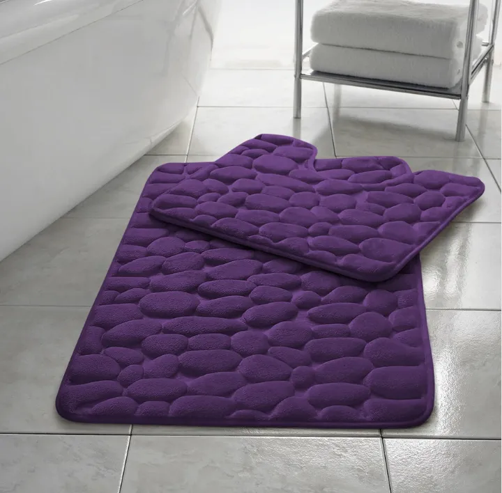 Plum Pebble bath set
