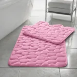 Pink Pebble bath set