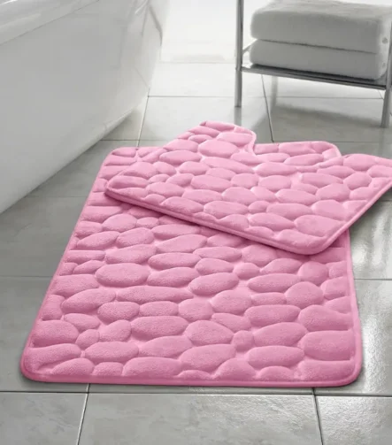 Pink Pebble bath set