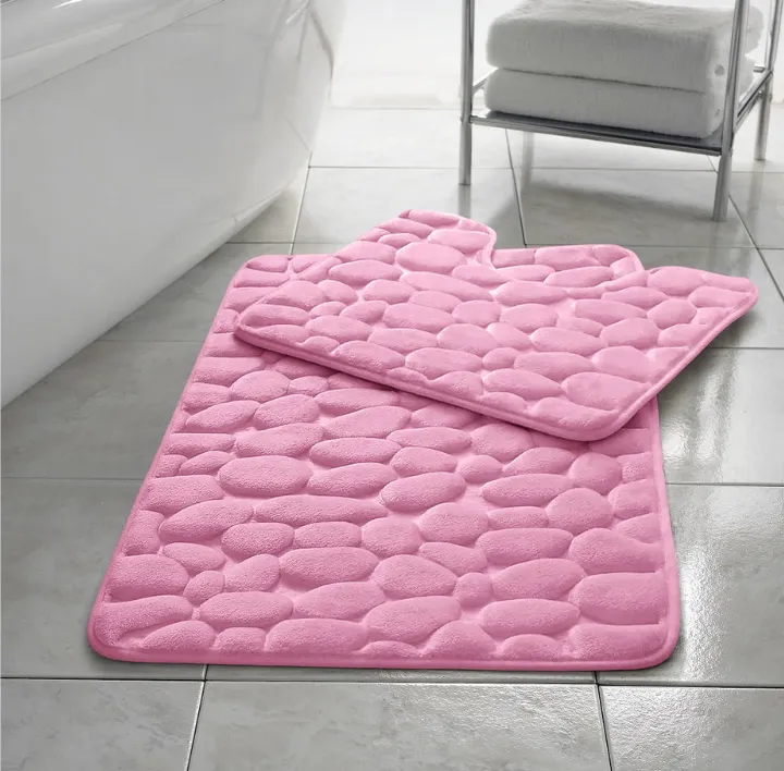 Pink Pebble bath set