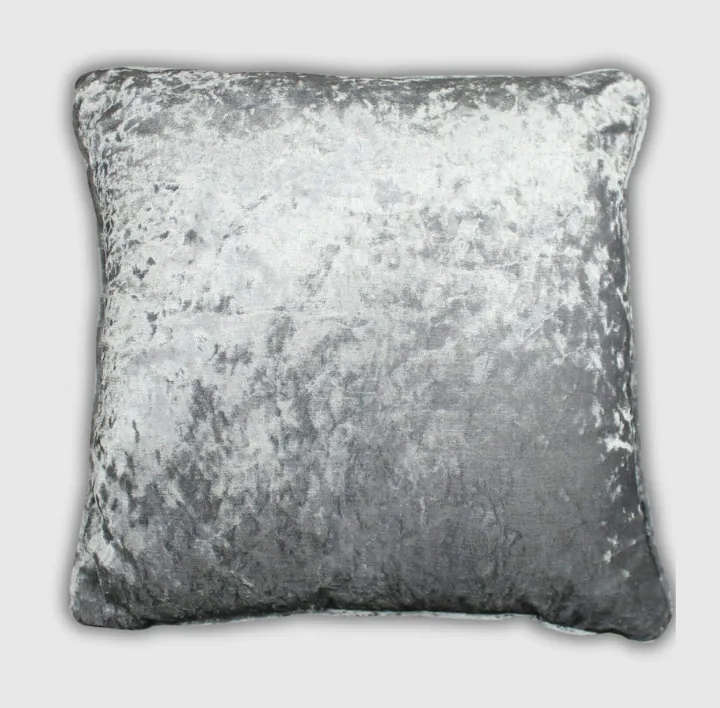 Silver Crushed Valvet Cushions