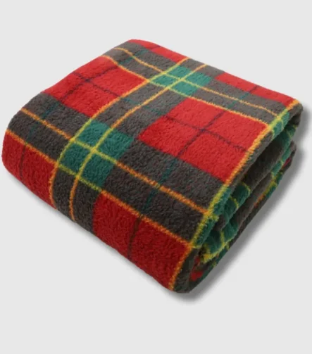 Tartan Red Throw