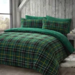 Tartan- Green check duvet set