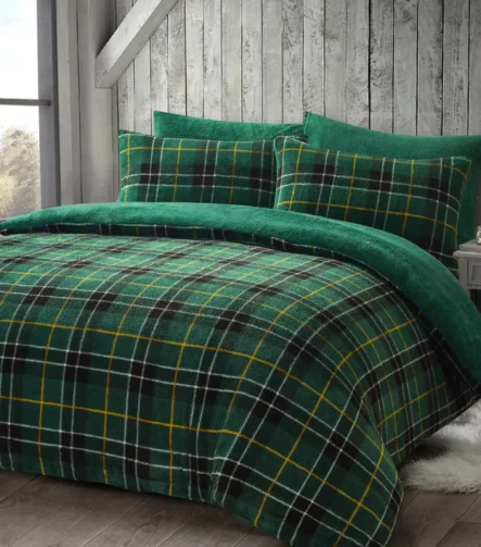 Tartan- Green check duvet set