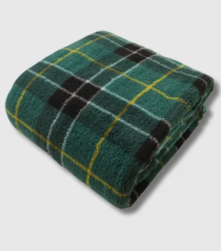 Tartan Green Throw