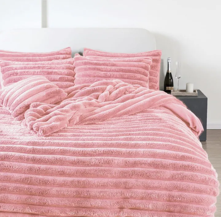 Blush Big Cord Duvet
