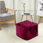 Burgundy Crushed Valvet Bean Bag