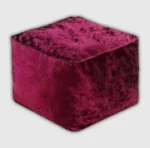 Burgundy Crushed Valvet Bean Bag