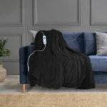 Black Electric Heated Throw